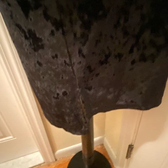 Billy T women’s velvet mini cocktail dress V-neck bell sleeve cuff collar choker - Picture 7 of 15